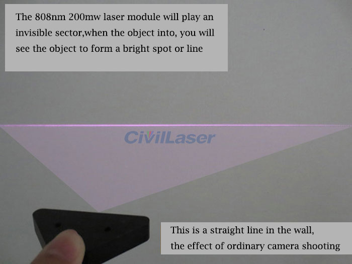 多点接触スクリーン808nm インタラクティブ・投影台形状のレーザモジュール線
